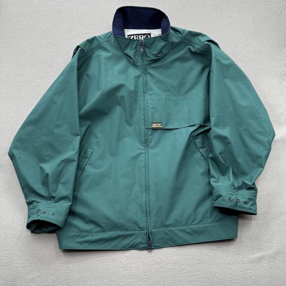 Zero Restriction Jacket Mens Extra Large Green Golf Golfing Windbreaker USA - Picture 1 of 14